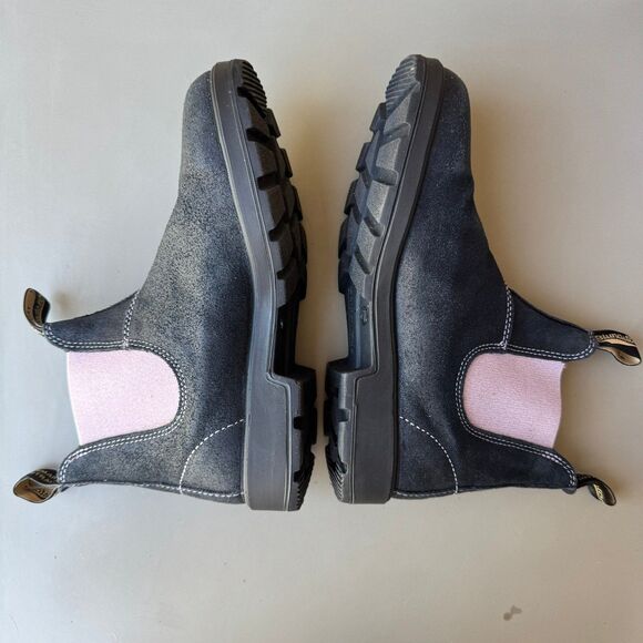 Blundstone 2034 Chelsea Boot Womens Size 10US/7AU Suede Dark Navy Lavender Ankle - Picture 6 of 15